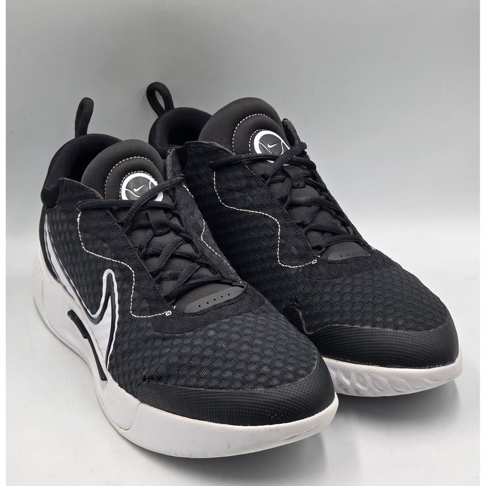 Nike Men's Zoom Court Pro HC Tennis Shoes (Black/White) Size 11.5  Men